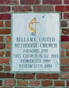 Bellamy Church Plaque